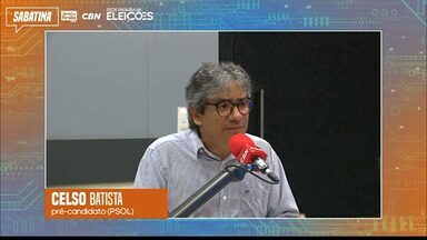 Rede PB recebe nesta terça (09), Celso Batista (PSOL), pré-candidato à prefeitura de JP - Celso Batista é o segundo entrevistado da Sabatina "CBN-Jornal da Paraíba"