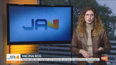 Apenas 64% das crianças com menos de um ano de idade receberam a vacina BCG - Apenas 64% das crianças com menos de um ano de idade receberam a vacina BCG