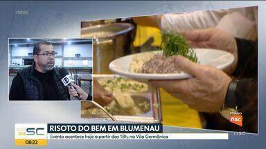 Esta quinta-feira (11) é dia do Risoto do Bem em Blumenau - Será a partir das 18 horas na Vila Germânica