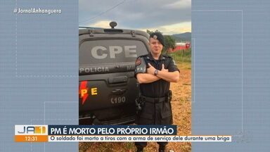 Policial é morto a tiros pelo próprio irmão, em Uruaçu - O soldado foi morto a tiros com a arma de serviço dele durante uma briga.