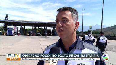 Operação Foco: Multas às transportadoras de carga ultrapassam R$140 milhões em Itatiaia - Ação ocorre no posto fiscal de Nhangapi, na Via Dutra. Valor representa um aumento de 11,54% em relação ao mesmo período do ano passado.