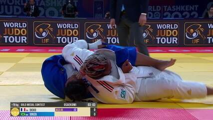 Bia Souza perde luta para francesa Ramane Dicko e fica com a medalha de prata no Mundial de Judô +78kg
