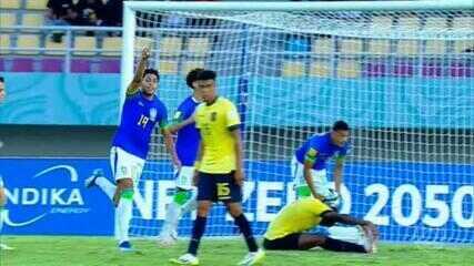 Brasil vence o Equador por 3 a 1 e se classifica para as quartas de final do Mundial Sub-17