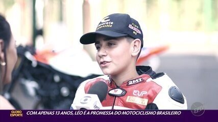 Com apenas 13 anos, Leonardo é promessa do motociclismo brasileira