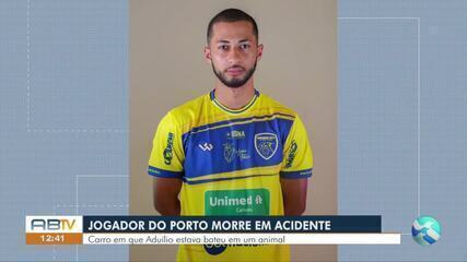 AB Esporte: jogador do Porto-PE morre em acidente de carro na cidade de Cupira