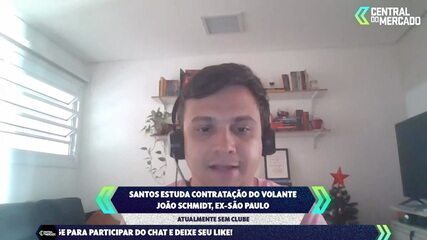 Yago Rudá fala sobre o interesse do Santos no volante João Schmidt: "O problema é dinheiro"