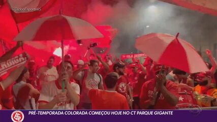 Pré-temporada colorada começou hoje no CT Parque Gigante