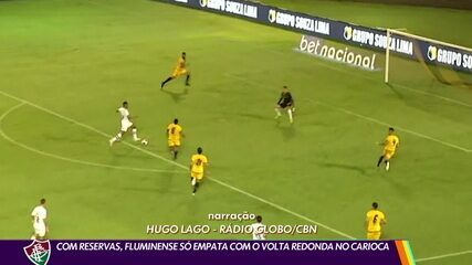 Com reservas, Fluminense só empata com o Volta Redonda no Carioca
