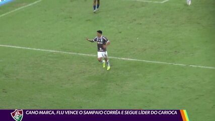 Cano marca, Flu vence o Sampaio Corrêa e segue líder do Carioca