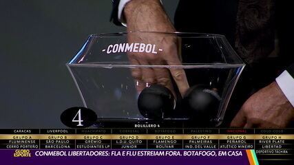 CONMEBOL Libertadores: Fla e Flu estreiam fora; Botafogo, em casa