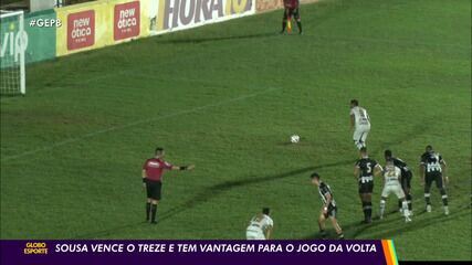 Sousa vence o Treze e tem vantagem para o jogo da volta