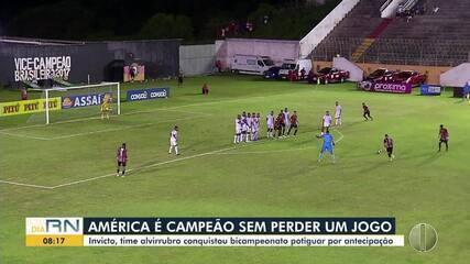 América-RN vence Santa Cruz de Natal e conquista o bicampeonato potiguar