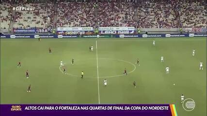 Altos cai para o Fortaleza nas quartas de final da Copa do Nordeste