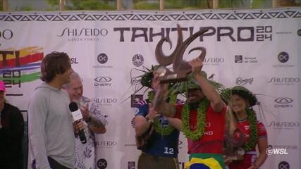 Você viu? Italo Ferreira ganha etapa de Teahupoo no Circuito Mundial de surfe