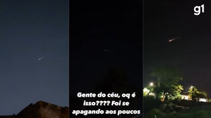 O que parecia ser um 'cometa' surpreende moradores de Rondônia