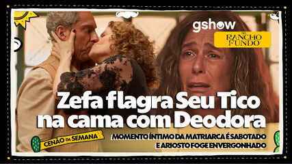 gshow No Rancho Fundo: Zefa flagra Seu Tico na cama com Deodora