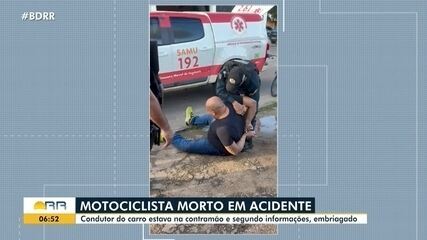 Motorista embriagado mata homem ao dirigir carro na contramão em Boa Vista