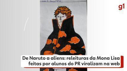 De Naruto à aliens: releituras da Monalisa feitas por alunos do Paraná viralizam