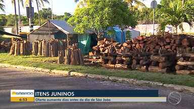 Venda de produtos juninos é intensificada - Venda de produtos juninos é intensificada