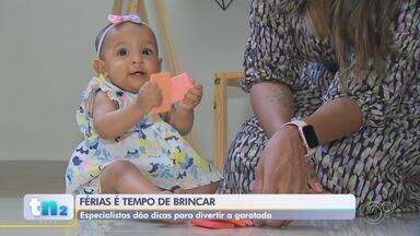 Pais procuram alternativas de atividades em família durante período de férias escolares - A "criançada" está entrando de férias e é neste momento que bate o desespero nos pais. O que fazer para ocupar o tempo dos pequeninos sem gastar muito dinheiro? A saída pode estar em brincadeiras simples, longe do celular, mas que garantem muita diversão.