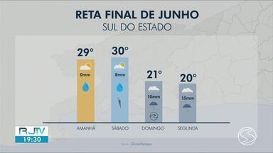 Veja a previsão do tempo para esta sexta-feira na região - Saiba como ficam os termômetros em Paraty, Pinheiral, Quatis, Rio das Flores e Sapucaia.
