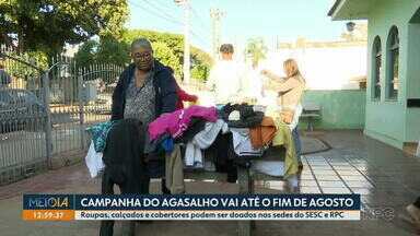 Campanha do agasalho do Sesc e da RPC vai até o fim de agosto - Roupas, calçados e cobertores podem ser doados.