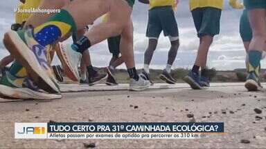 Caminhada Ecológica comemora 31 anos em 2024 - Atletas passam por exames de aptidão pra percorrer os 310 km até Aruanã.