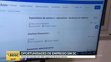 Processo seletivo em Santa Catarina - Portal da Inclusão tem 450 vagas para PCDs em diversos setores