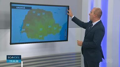 Temperaturas ficam altas em maior parte do estado - Em Curitiba são previstas algumas variações de nuvens.