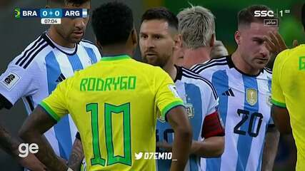 Messi x Rodrygo: TV revela supostos insultos de discussão em clássico