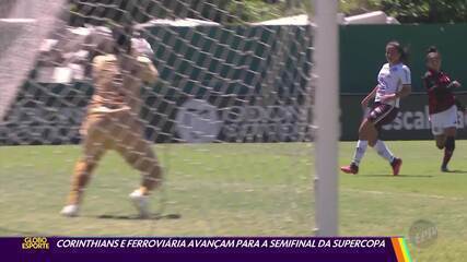 Corinthians e Ferroviária se enfrentam pela semifinal da Supercopa Feminina