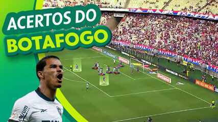 Análise tática do ge: Botafogo usa bola parada como principal arma ofensiva contra o Fortaleza