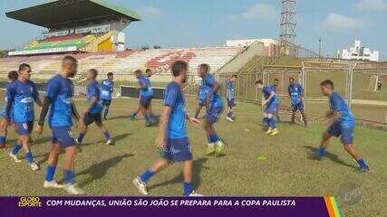 Com mudanças, União São João se prepara para a Copa Paulista