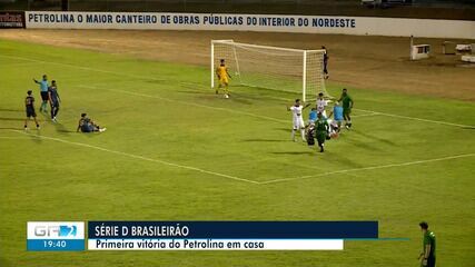 Petrolina vence o Retrô e conquista primeira vitória em casa na Série D