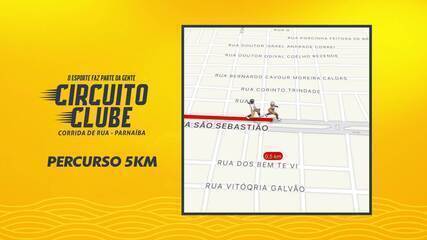 Confira percurso da prova de 5 km do Circuito Clube em Parnaíba