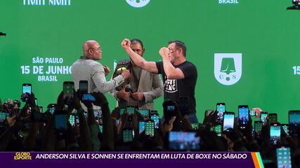 Anderson Silva e Sonnen se enfrentam em luta de boxe no sábado