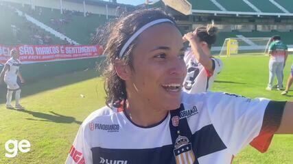 Érica celebra segundo gol em final da Taça das Favelas: "Um dos mais bonitos que fiz"