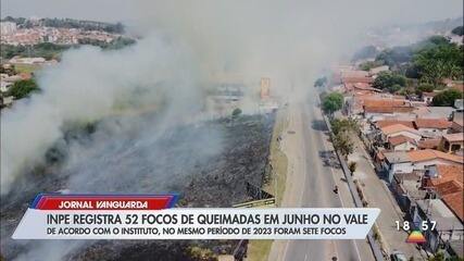 Inpe registra 52 focos de queimadas em junho no Vale