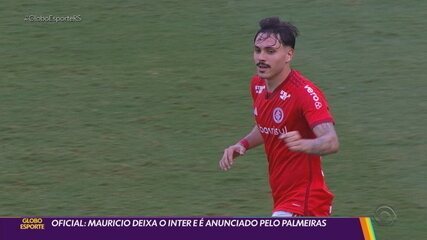 Inter oficializa a venda de Mauricio ao Palmeiras