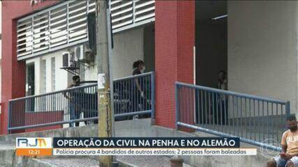 Moradores são baleados durante operação da Polícia Civil na Penha e no Alemão