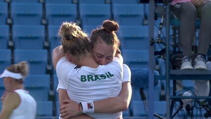 É bronze! O Brasil vence o terceiro set por 12 a 9 após erro de Kudermetova