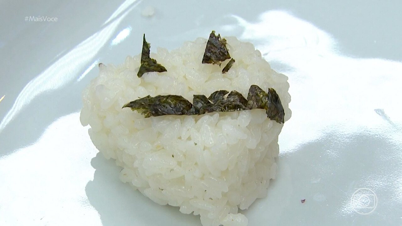 Oniguiri é receita típica da culinária japonesa e pode ter formato de bichinho para encantar as crianças; veja como fazer a receita do Super Chefinhos