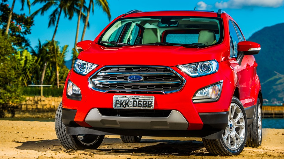 Ford Ecosport saiu de linha em 2021, mas tem opções de baixa quilometragem no mercado de usados  — Foto: Divulgação