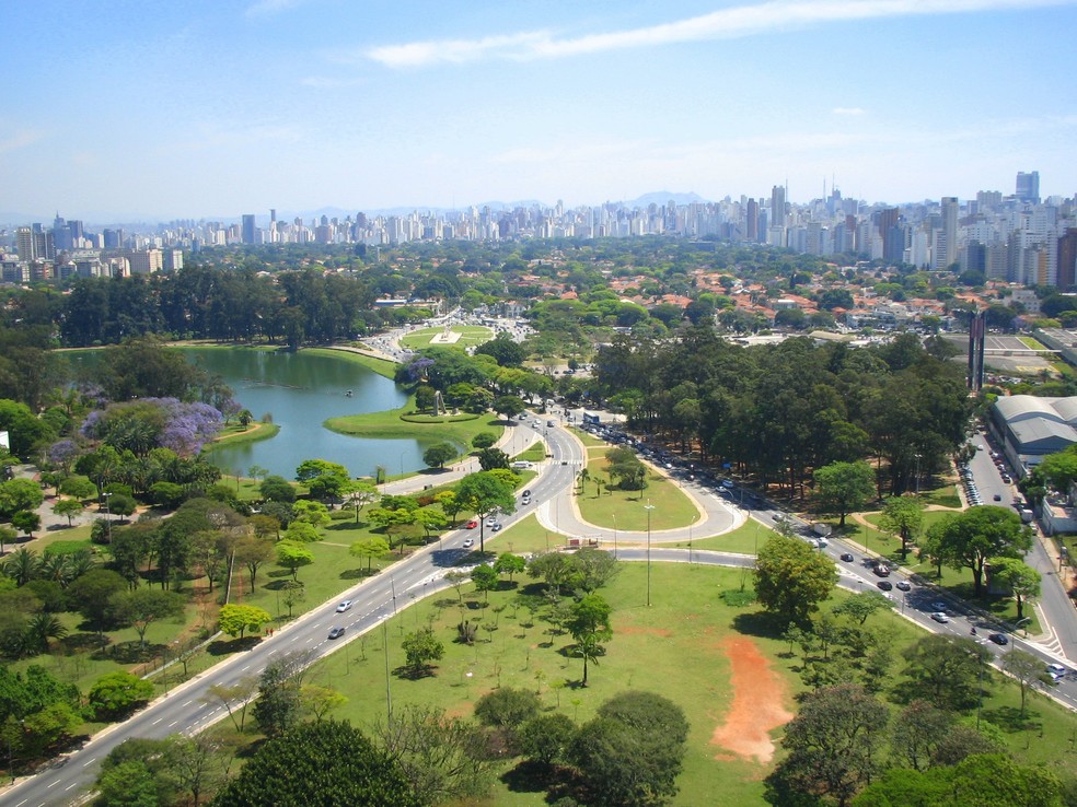 Parque Ibirapuera, próximo ao bairro Vila Clementino — Foto: Getty Images/Eli K Hayasaka