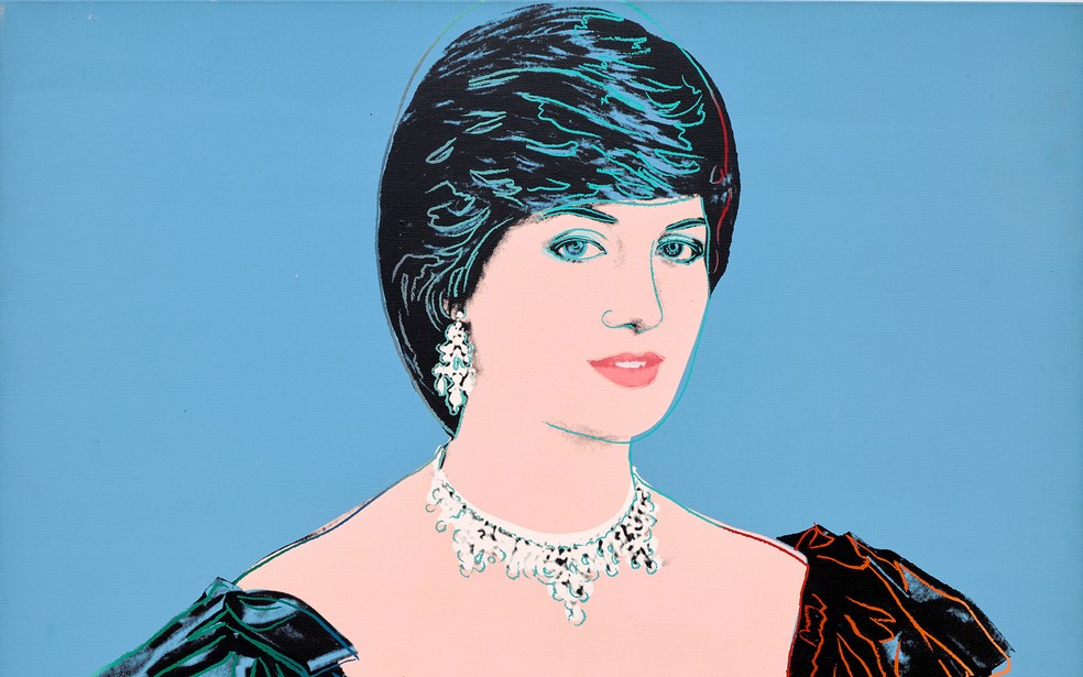 Retrato da Princesa Diana (1982), Andy Warhol — Foto: Cortesia de Andy Warhol e Phillips