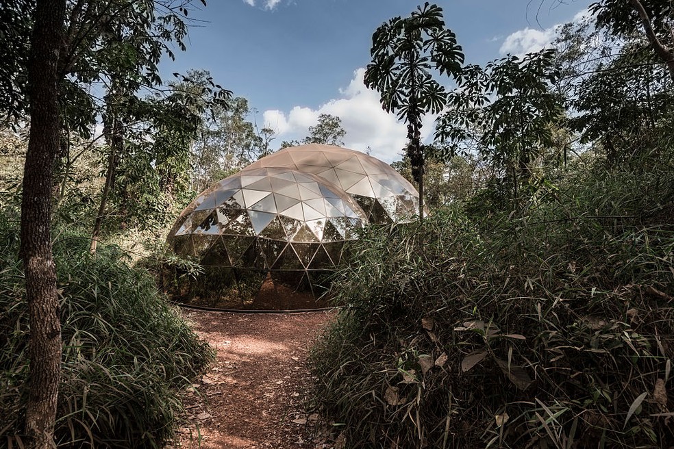 Obra de Mathew Barney no Instituto Inhotim, em Brumadinho — Foto: Getty Images