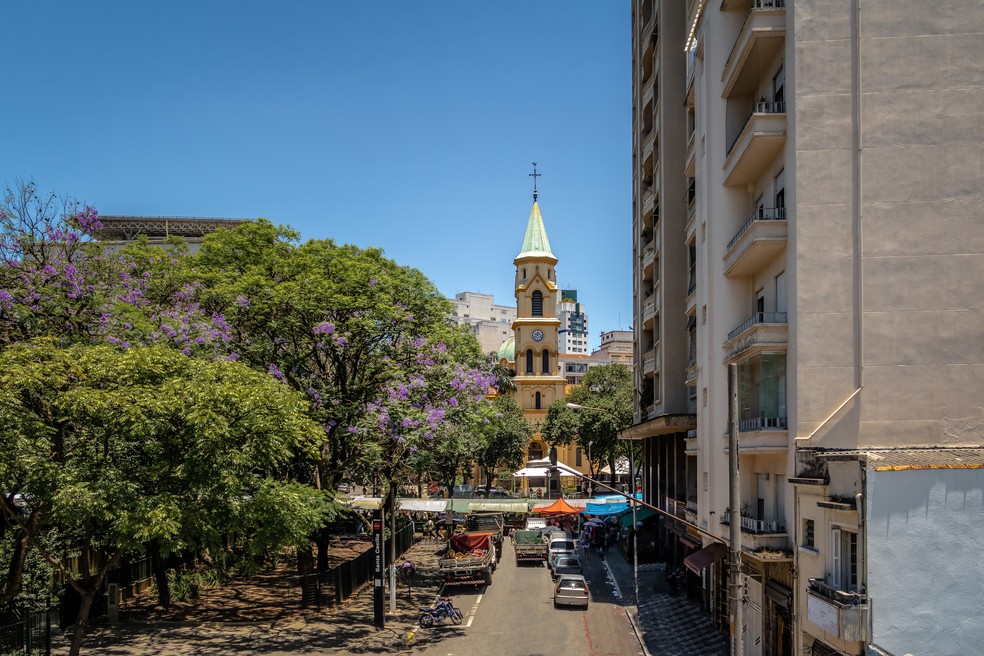 Vista da Paróquia Santa Cecília — Foto: Getty Images