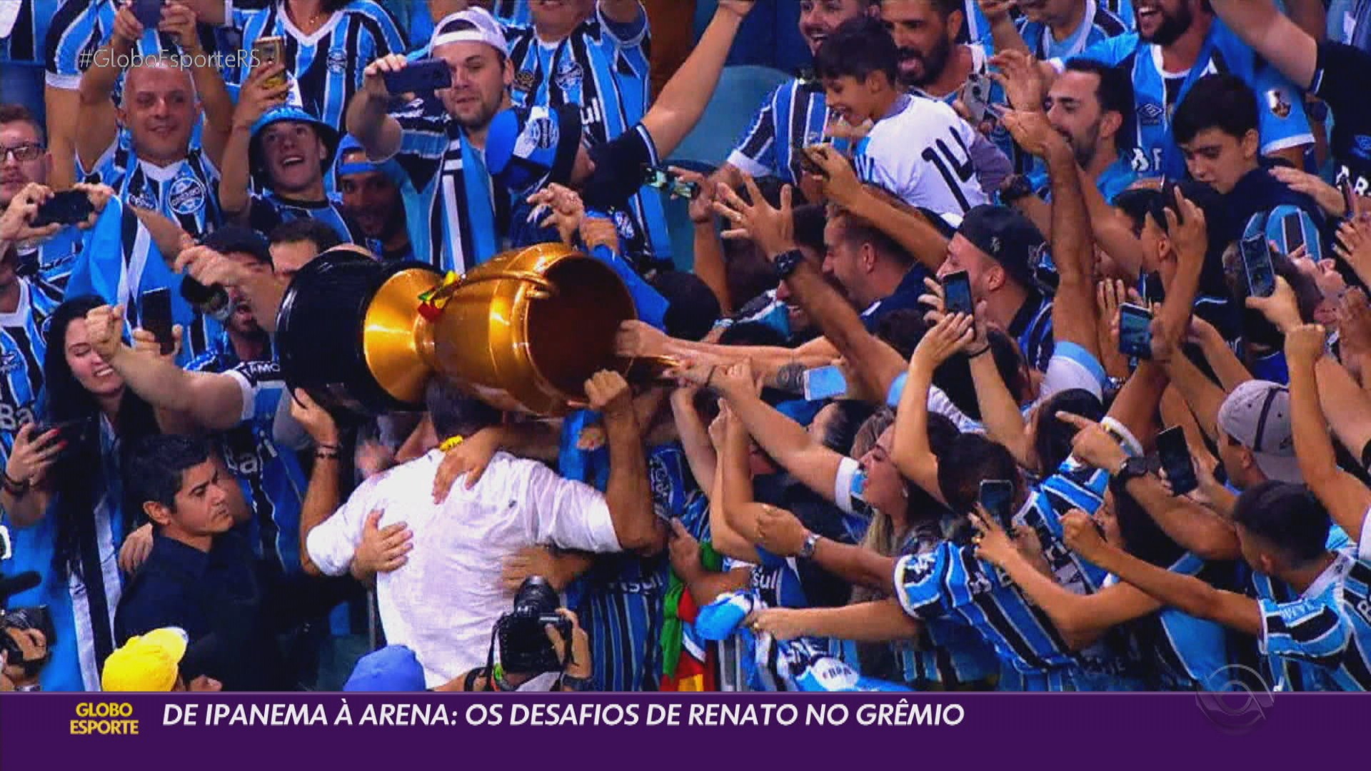 Os desafios de Renato no Grêmio e o empate do Inter: veja os vídeos do Globo Esporte RS desta segunda-feira