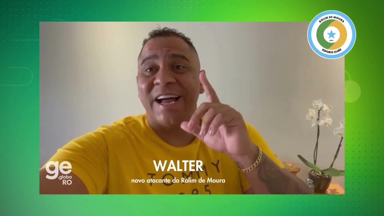 A chegada de Walter. ex-Porto-POR e Fluminense, ao Rolim de Moura