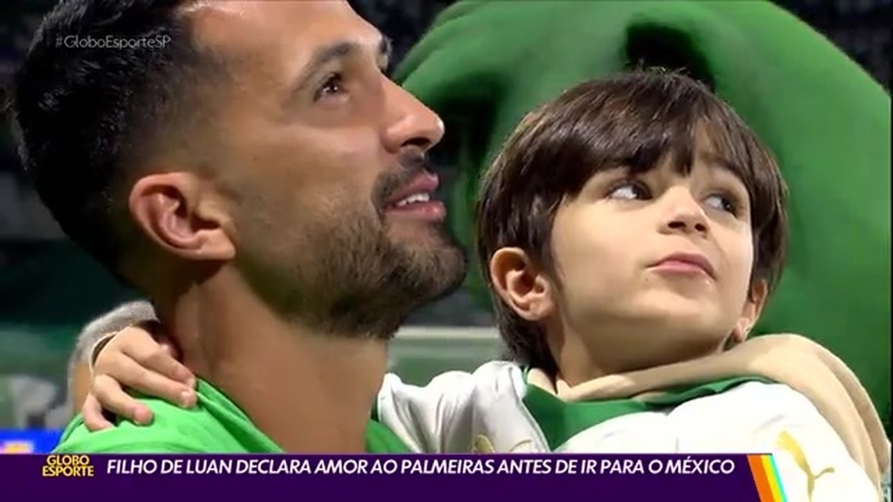 Filho de Luan declara amor ao Palmeiras antes de ir para o México